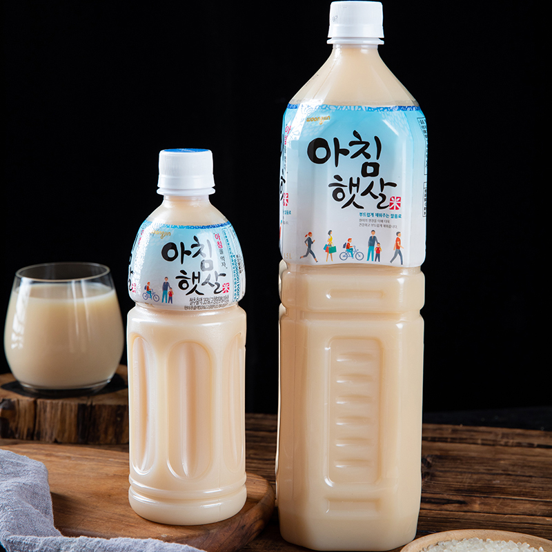 韩国原装进口 熊津糙米汁玄米汁米露谷物糙米汁饮料韩国500ml瓶装 - 图0