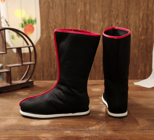 古装汉服鞋男女古风靴侠客古装靴中国风皂靴翘头官靴演出话剧表演 - 图2