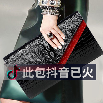 真皮手拿包女 时尚气质大容量手抓女士斜挎女包2026新款女式夹包 - 图3