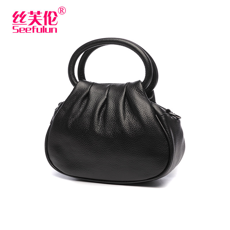 真皮手拿包2020新款休闲软手提包 丝芙伦女士包袋
