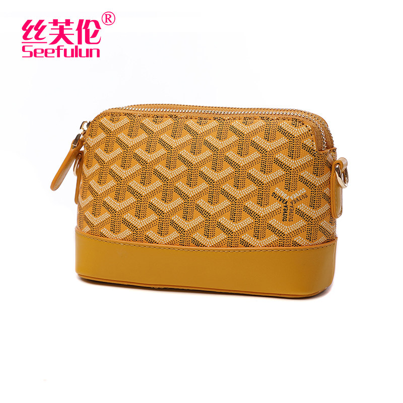 2023韩国狗牙新款休闲斜挎小包包 丝芙伦女士包袋