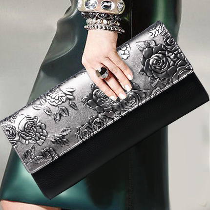 真皮手拿包女2025新款真牛皮手抓包名媛女士宴会大手包链条单肩包,淘宝优惠券,粉丝福利购,淘宝优惠卷