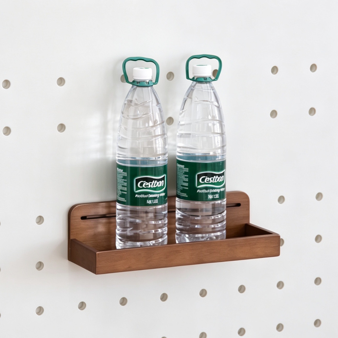 Hole board accessories solid wood laminate box basket storage rack storage rack walnut color 12mm15mm universal