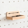 Hole board accessories solid wood laminate box basket storage rack storage rack walnut color 12mm15mm universal