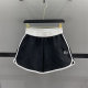 Contrast Color Casual Shorts Women's Sports A-Line Wide Legs