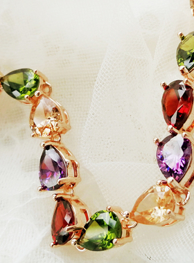 欧美风蒙娜丽莎防过敏水晶手链