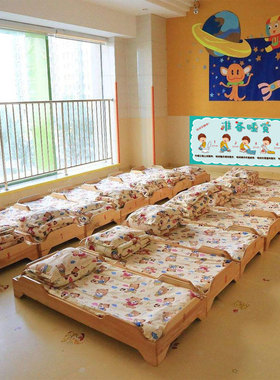 幼儿园自理能力培养成教育开心起床示意图准备睡觉流程装饰布置画