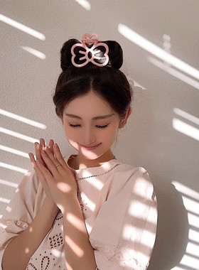 彩色磨砂洗澡抓夹盘发后脑勺