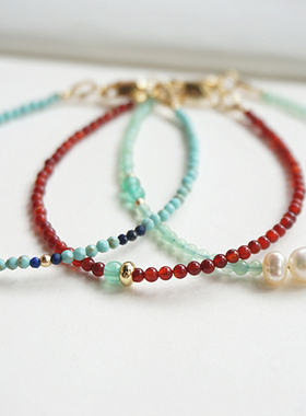 福禄喜欢乐2mm极细手链