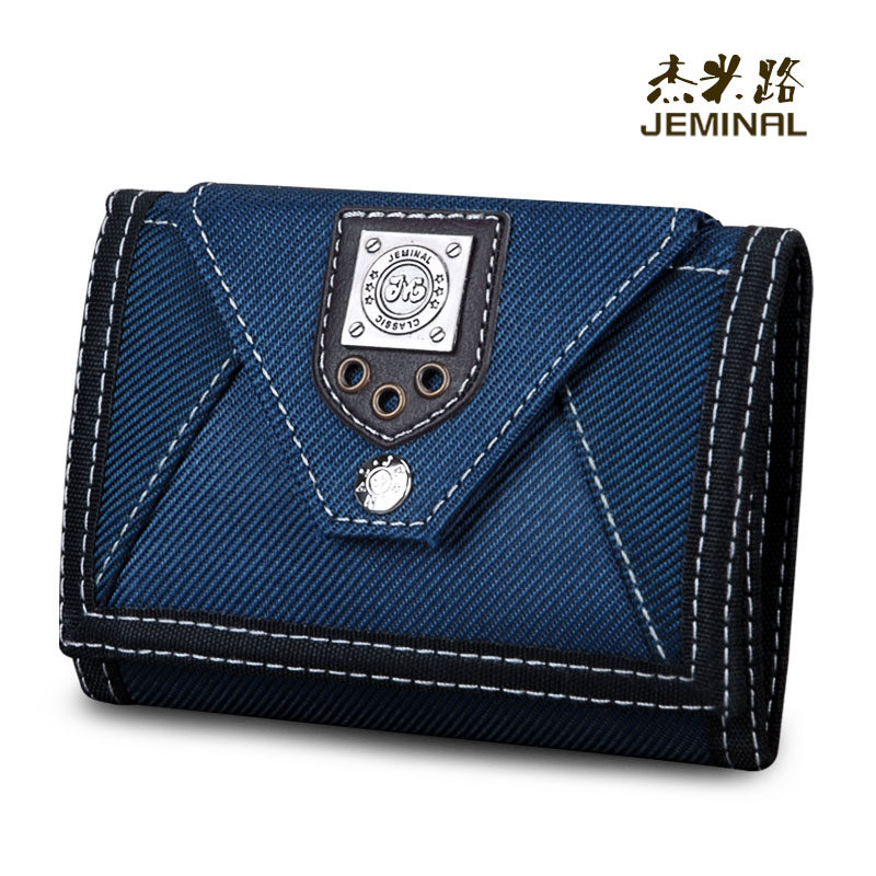 jeminal /杰米路运动休闲帆布钱包 圣嘉禾箱包钱包