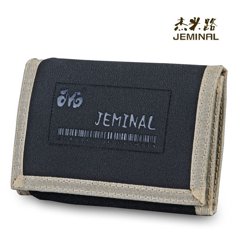 韩版帆布尼龙短款学生三折小钱包 圣嘉禾箱包钱包