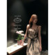 100 rayon ພິມສາຍແອວ suspender dress