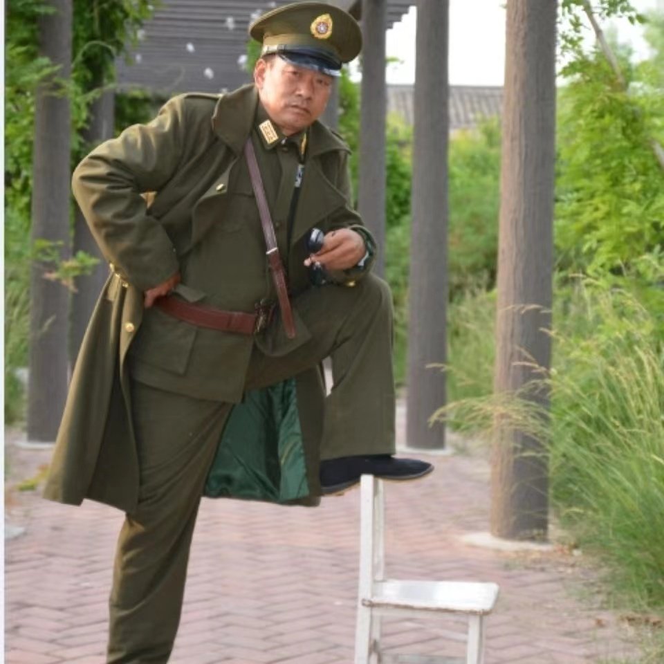 大盖帽立领国军国民军官服装演出服刁德一美式军官剧本杀服装披风 - 图2