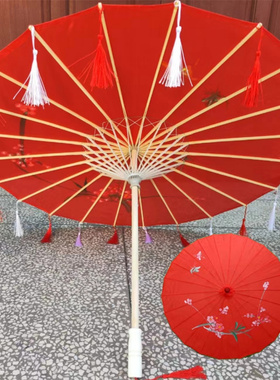 流苏伞舞蹈伞道具演出工艺伞伞