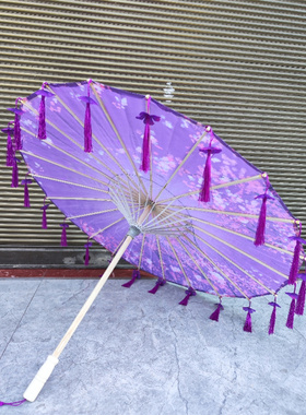 流苏花瓣伞跳舞伞工艺伞演出道具