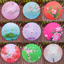 China Wind Oil Paper Umbrella Props Dancing Umbrella Performance Stage Silk Cloth Decoration Cos Ancient Wind Crafts Umbrella Classical Jiangnan