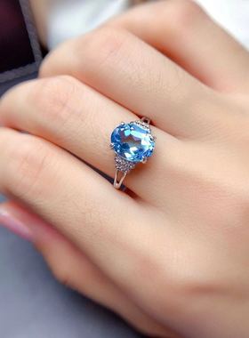 托帕石戒指日常百搭风大气吊坠