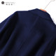 Woolen straight mid-length temperament double-sided woolen coat