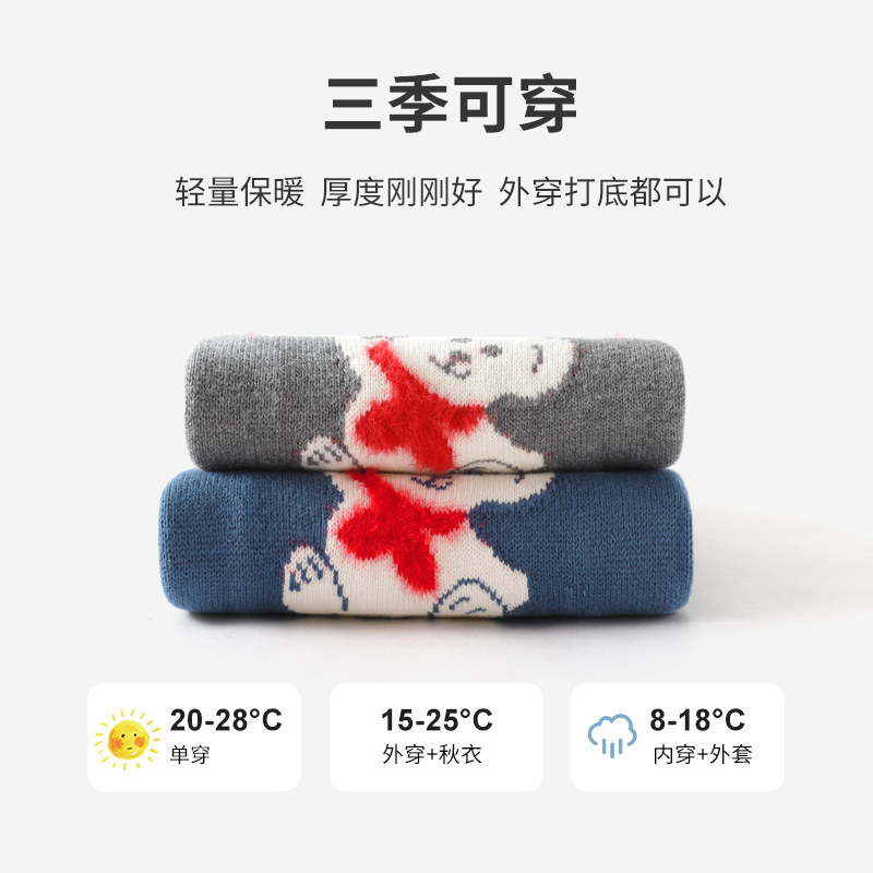 婴儿毛衣套装女宝宝秋装针织开衫 米巴布毛衣/针织衫