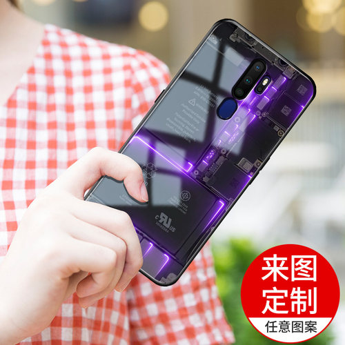 OPPO手机壳A11x照片定制A9玻璃A7X图案文字订做A5全包A3个性A59S磨砂A73/a83/a77/a79二维码印刷a92020-图1