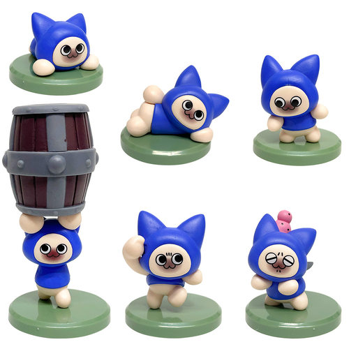 现货怪物猎人：崛起艾露猫呆猫咪手办模型桌面摆件公仔玩具礼物 - 图3