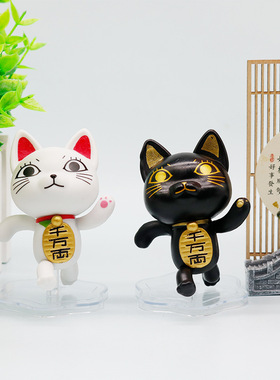 胆大党手办厄卡伦高速婆婆手办招财猫咪当哒当动漫模型桌面摆件