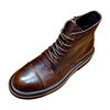 Cowhide Martin boots men's British style short boots business formal wear