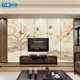 Hard bedside background wall living room sofa embroidery Chinese style