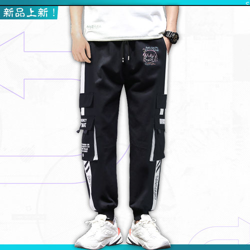 孤独摇滚动漫周边衣服后藤一里印象工装裤子男女百搭运动休闲裤en - 图1