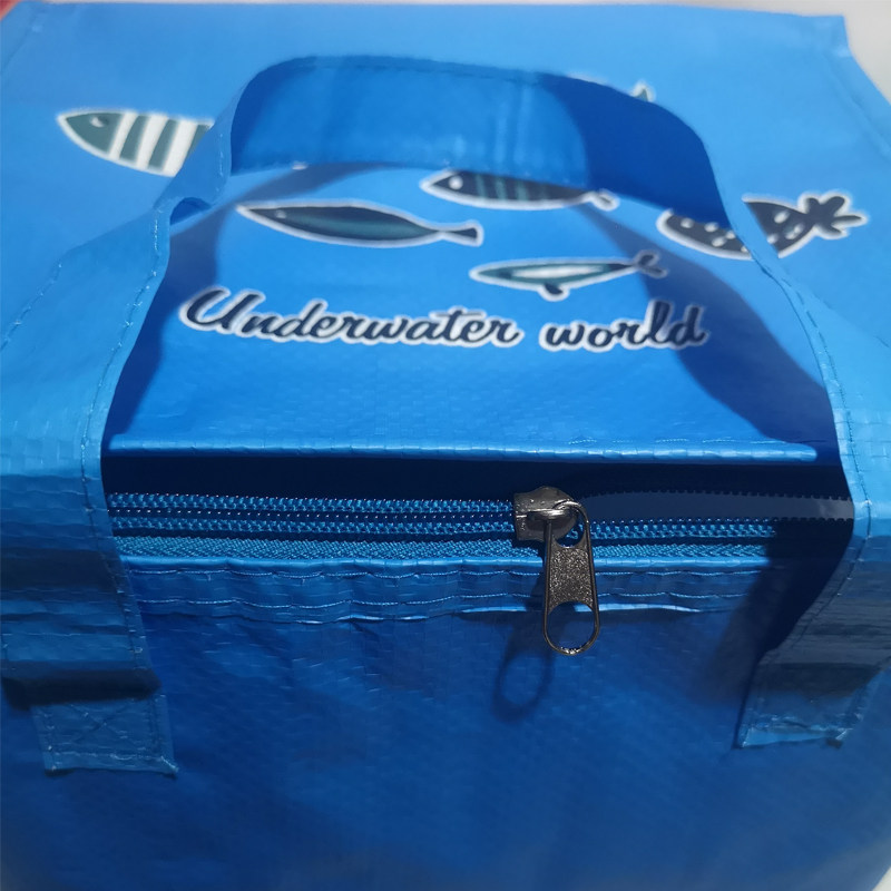 厂家新款现货编织覆膜保温袋 结实牢固冷藏保温包 四号蓝色可定制,淘宝优惠券,粉丝福利购,淘宝优惠卷