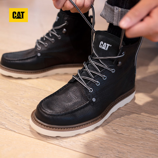 CAT卡特秋冬户外休闲美式百搭男士休闲工装高帮复古单鞋