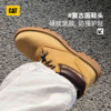 CAT Carter Autumn Men's Casual Work Boots Mid-top Couple Style Versatile Fashion Commuting Cow Leather Rhubarb Boots