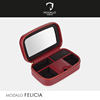 Imported lambskin jewelry box high-end storage gift box