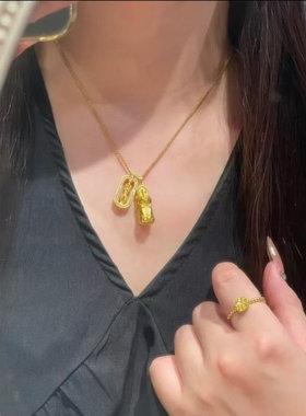 香港壹刻珠宝 韦雪同款貔貅转运纯银项链配专柜礼盒+礼袋