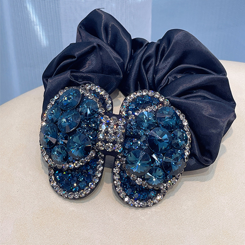 施华水钻蝴蝶结发饰镶钻水晶发夹 坤卡发饰