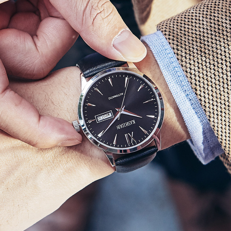 卡诗顿男全自动防水镂空正品机械表 卡诗顿雅韵国产腕表