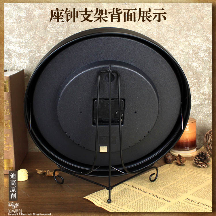 表客厅电视柜钟表大号摆放座钟家用摆件桌面台式时钟美式复古摆钟,淘宝优惠券,粉丝福利购,淘宝优惠卷