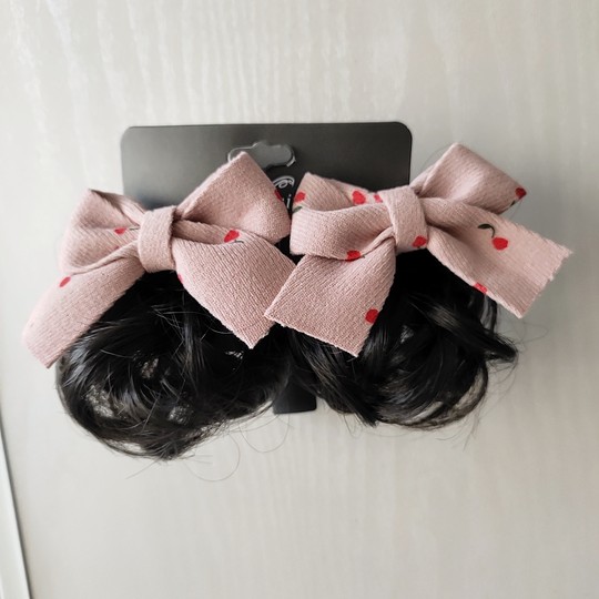 韩版小女孩假发头饰品公主盘发造型儿童宝宝婴幼儿发夹舞蹈一对价