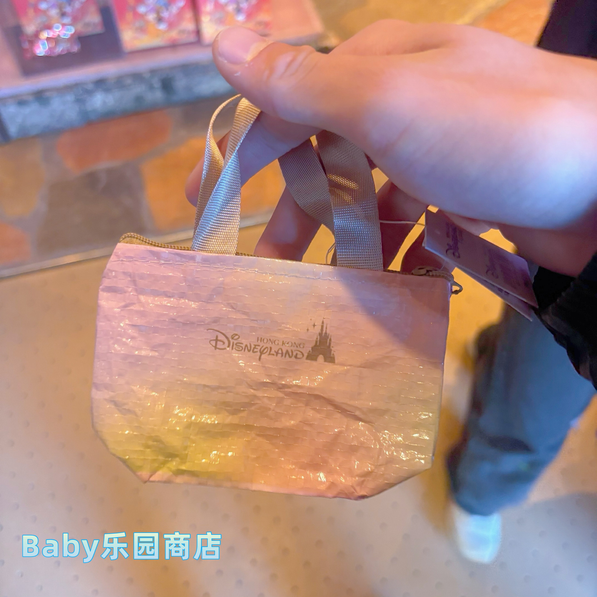 香港迪士尼 达菲好友卡通图案迷你购物袋零钱包米奇米妮散钱包,淘宝优惠券,粉丝福利购,淘宝优惠卷