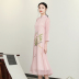 Fan Xiangyun 669 trà mùa hè nghệ sĩ trang phục retro phụ nữ vẽ tay voan Trung Quốc dịch vụ trà Zen - váy đầm váy trắng đẹp váy đầm