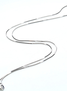 纯银韩版时尚女款蛇骨项链