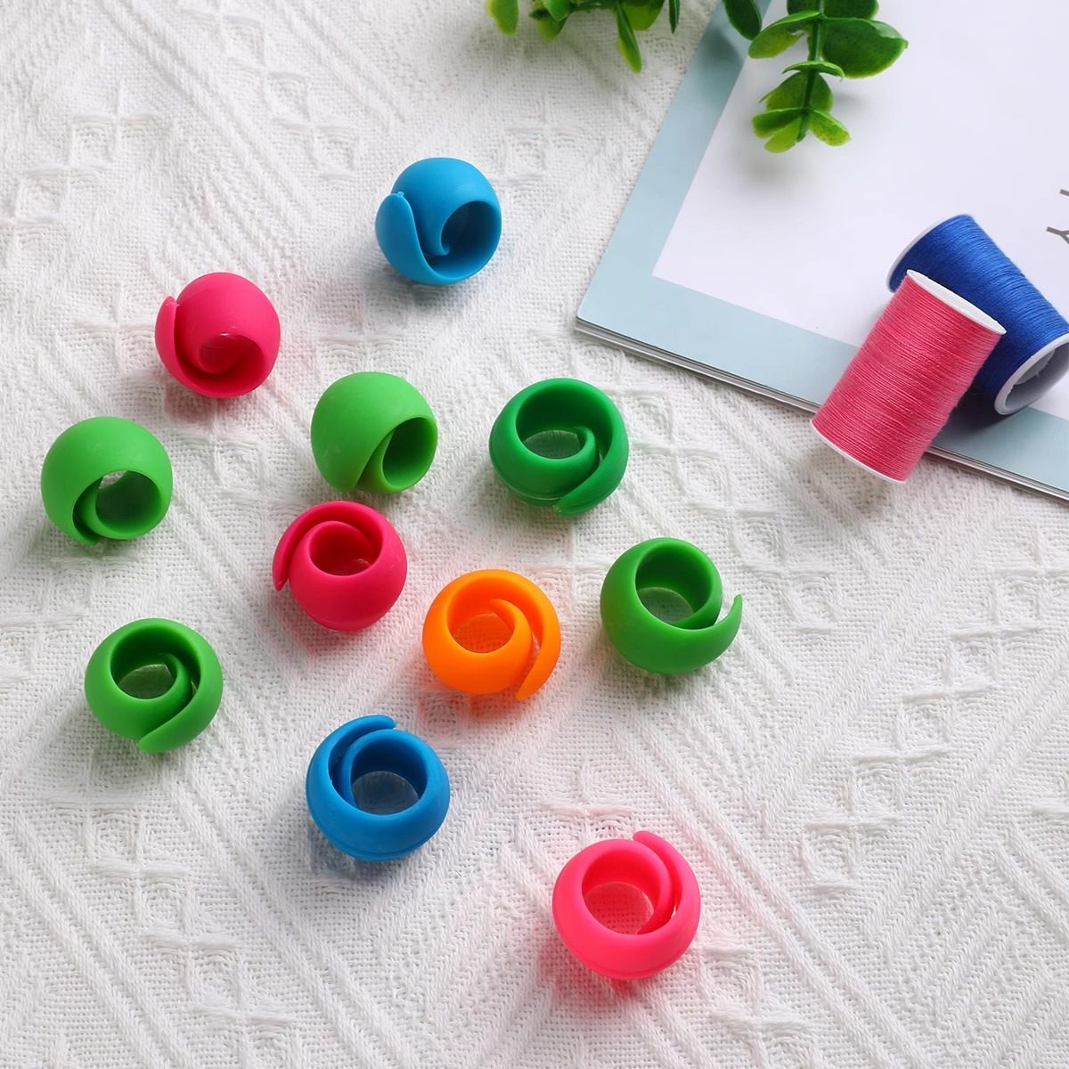 钩针带线神器硅胶可调节线夹编织不勒手环毛线钩针编织缝纫配件,淘宝优惠券,粉丝福利购,淘宝优惠卷