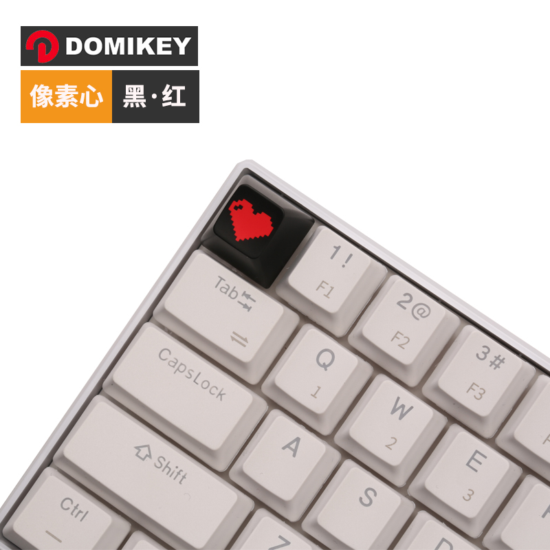 Domikey二色成型球帽机械键盘oem原厂dsa sa黑红像素心个性cherry - 图2
