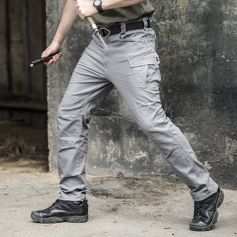 执政官雷电战术裤男户外军迷工装裤春秋修身纯棉弹力多口袋作训裤 - 图1