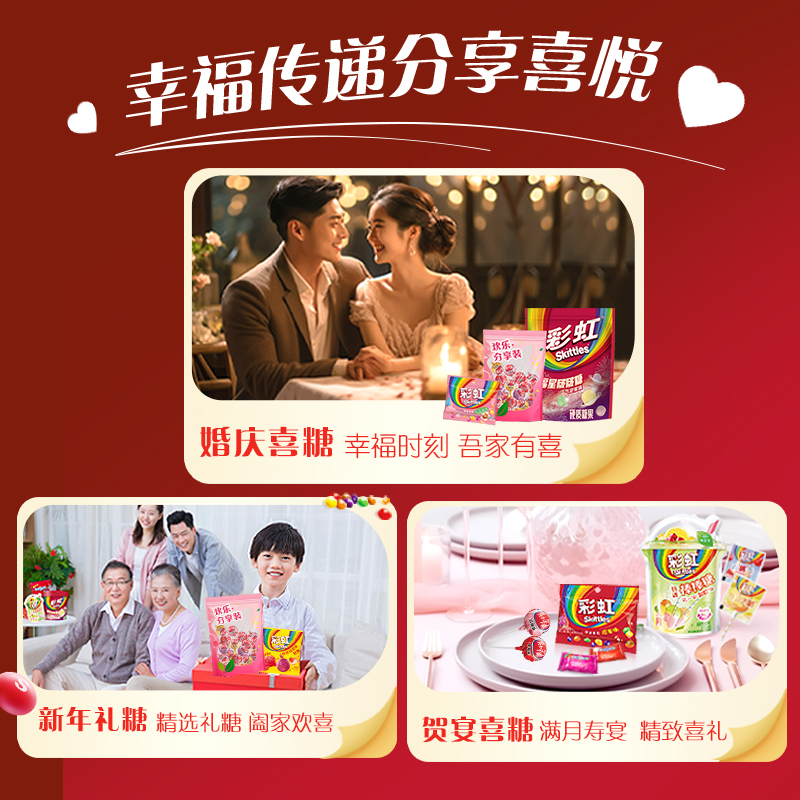 喜糖组合彩虹糖瑞士糖糖果大礼包零食婚糖喜糖批发送礼