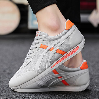 ເກີບຜູ້ຊາຍ 2024 ໃຫມ່ Summer Breathable Versatile Lightweight Soft Soled Canvas Shoes Sports Running Casual Dad Trendy Shoes