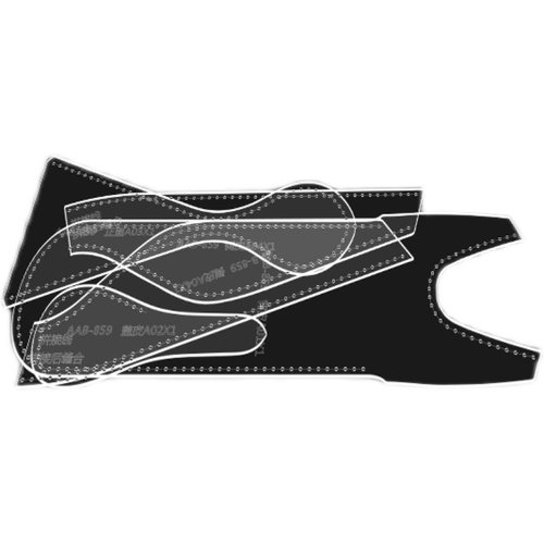 手工皮具图纸眼镜盒diy包纸格图案皮艺包包免裁牛卡纸亚克力版型 - 图3