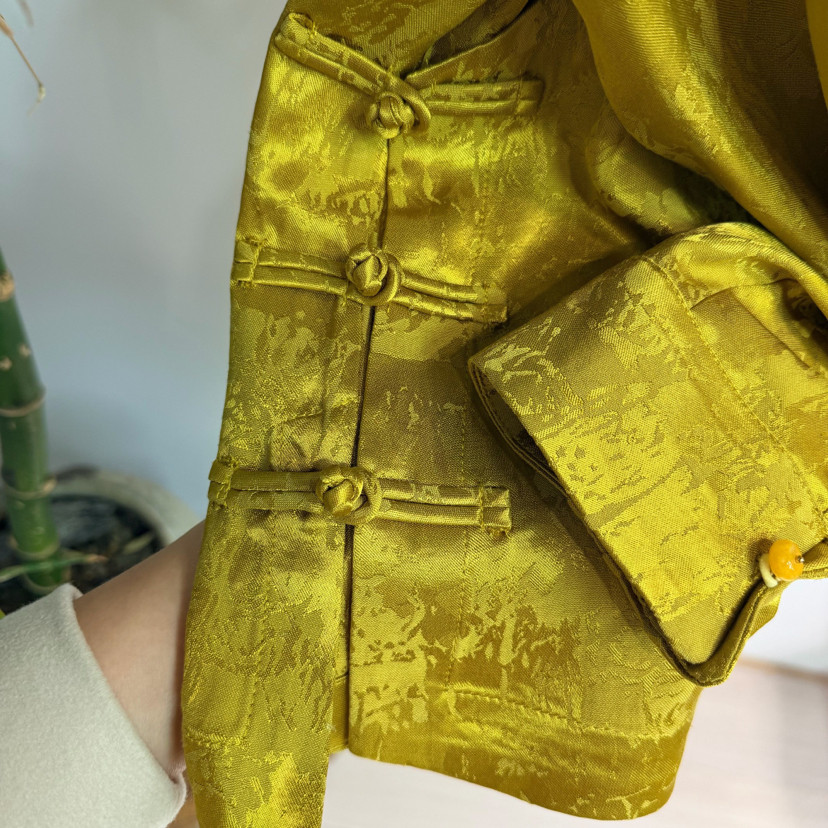 诺诺26年早春新中式提花盘扣娃娃领修身长袖上衣小衫XQM131,淘宝优惠券,粉丝福利购,淘宝优惠卷