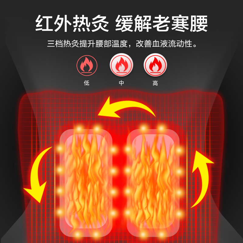 曲度腰椎间盘突出辅助治疗中频脉冲电疗仪家用理疗腰肌劳损按摩器