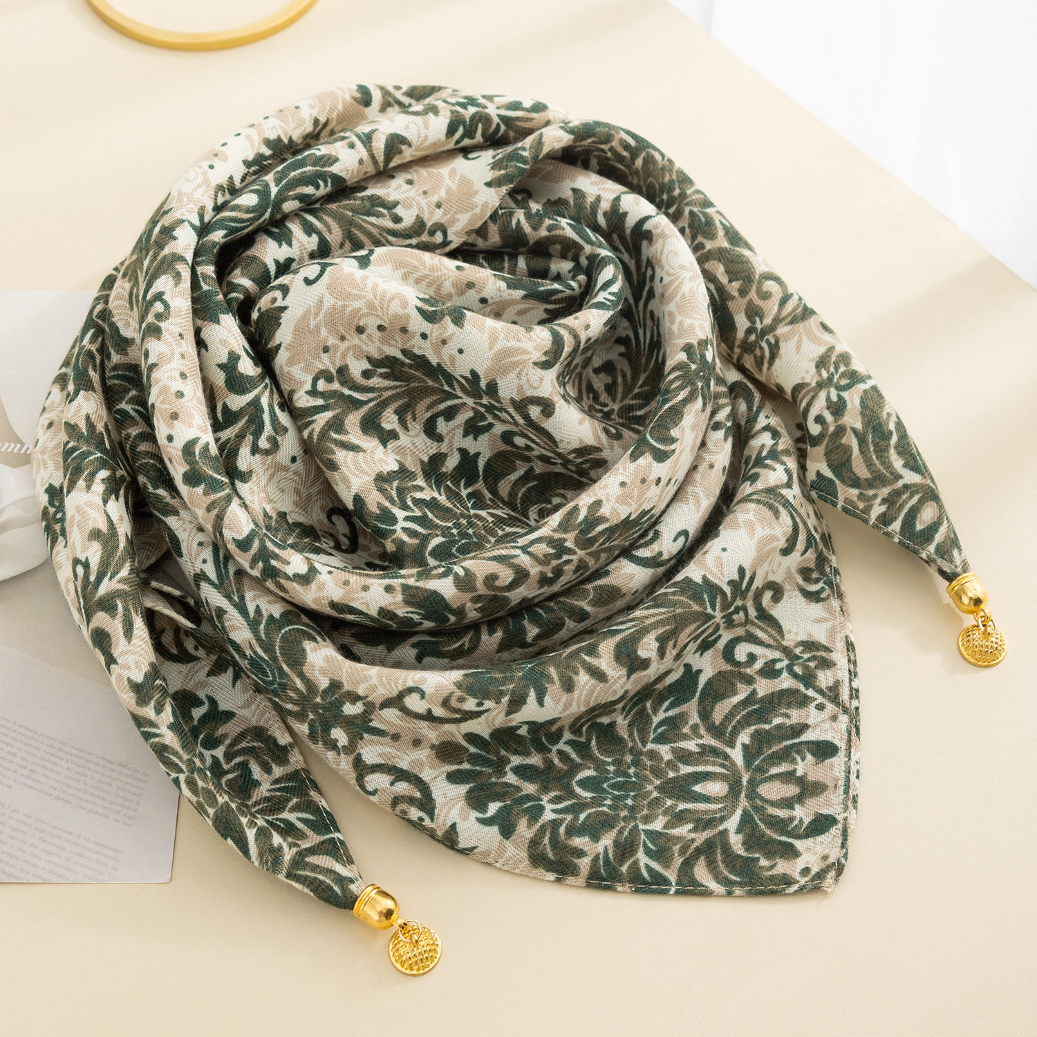 2025新款磁吸扣丝巾方巾女系脖高级感围巾春秋冬护颈女棉麻围巾女,淘宝优惠券,粉丝福利购,淘宝优惠卷